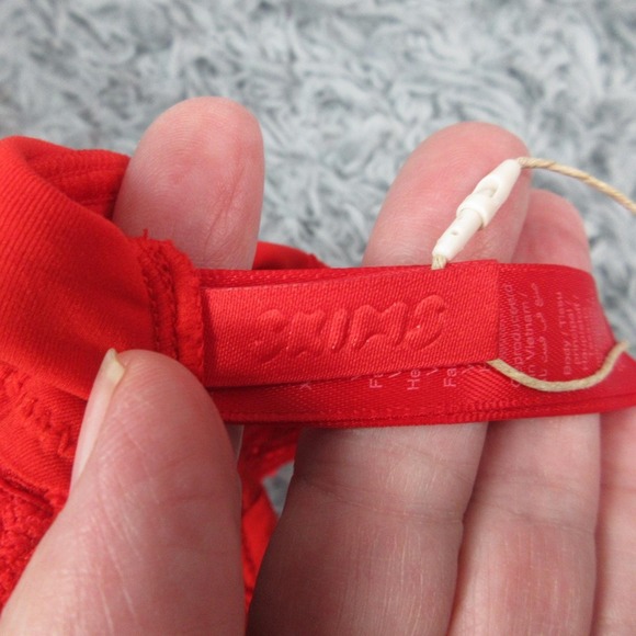 Skims Fits Everybody Lace Bralette Womens XS Cayenne Scoop Bra Wireless NWT - Picture 5 of 9